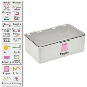 mDesign Labels Craft Room and Art Organization